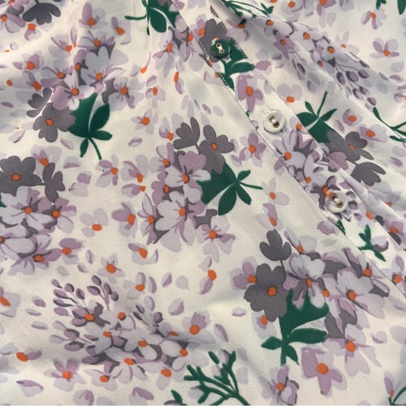 By TiMo Bouquet Floral Print Long Dress Button Down Front Size Small - Picture 7 of 11